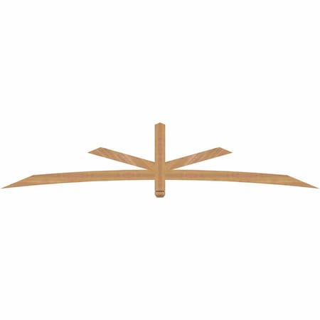 Ekena Millwork Alberta Smooth Timber Gable Bracket, Western Red Cedar, 108"W x 22"H x 1 1/2"D x 3 1/2"F, 5/12 Pitch GBW108X22X0204ALB00SWR